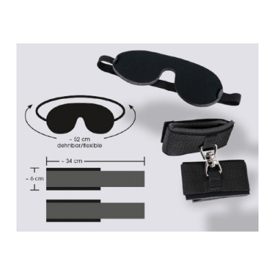 Bad Kitty - Blindfold & Cuffs Set (BK-1) Unboxed View