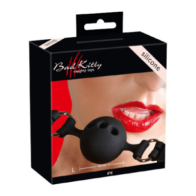 Bad Kitty - Large Silicone Ball Gag (BK-5) Boxed View