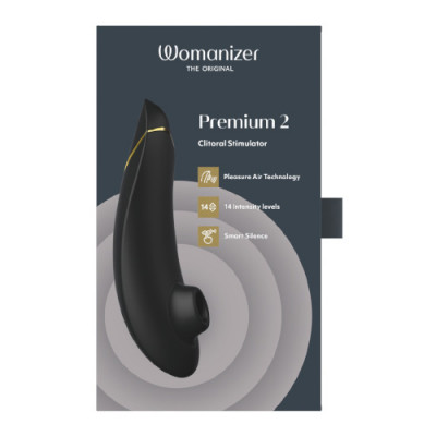 Womanizer Premium 2 - Black Boxed View