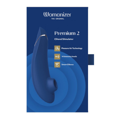 Womanizer Premium 2 - Blueberry Boxed View