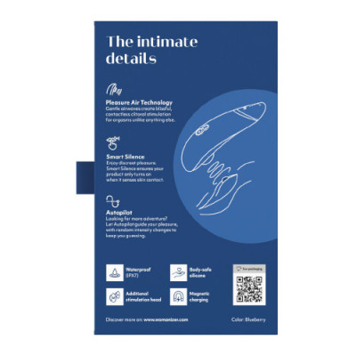 Womanizer Premium 2 - Blueberry Boxed View