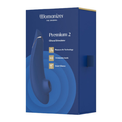 Womanizer Premium 2 - Blueberry Boxed View