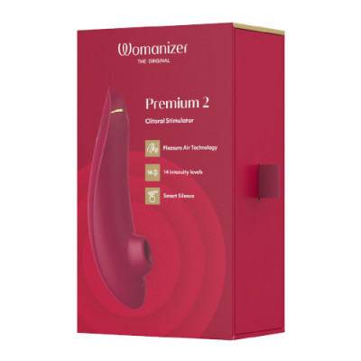 Womanizer Premium 2 - Bordeaux Boxed View