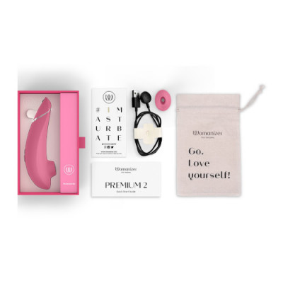 Womanizer Premium 2 - Raspberry Unboxed View