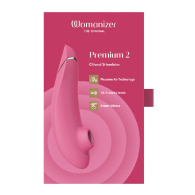 Womanizer Premium 2 - Raspberry Boxed View