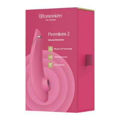 Womanizer Premium 2 - Raspberry Boxed View