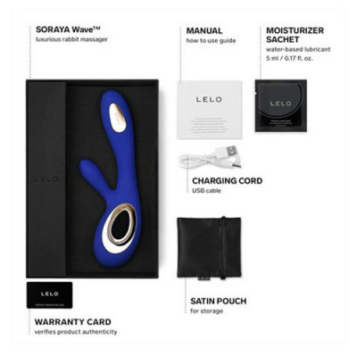 LELO - Soraya Wave - Midnight Blue Unboxed View