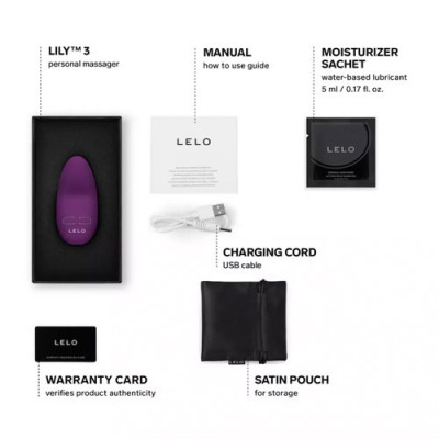 LELO - Lily 3 - Dark Plum Unboxed View