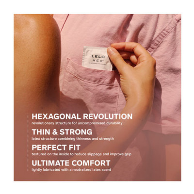 LELO - Hex Condoms - 12 Pack Boxed View