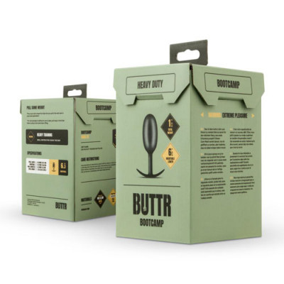 BUTTR - Heavy Duty Weighted Butt Plug Boxed View
