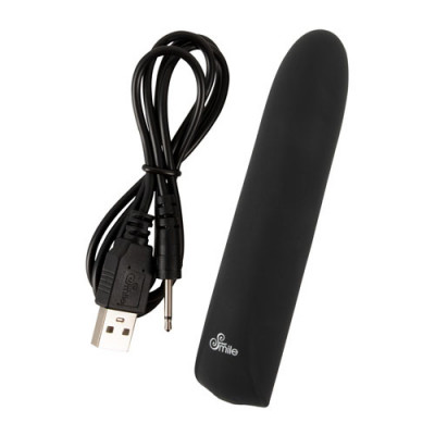 Smile - Mini Vibrator - Black Unboxed View