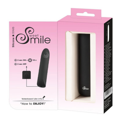 Smile - Mini Vibrator - Black Boxed View