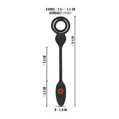 Rebel - Cock and Ball Ring with RC Butt Plug Unboxed View