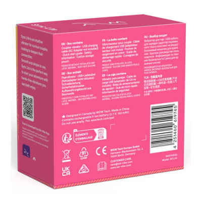 We-Vibe Sync Lite - Pink Unboxed View