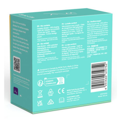 We-Vibe Sync Lite - Aqua Boxed View