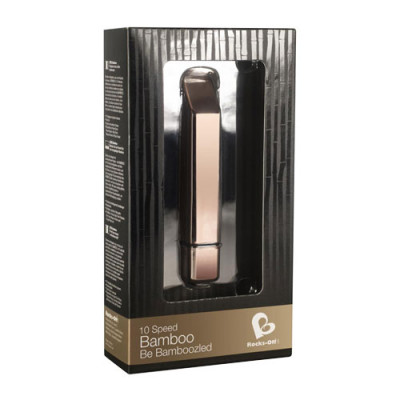 Rocks Off - Bamboo Vibrator - Rose Gold Boxed View