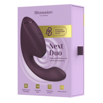 Womanizer Next Duo - Dark Purple Boxed View