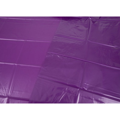 Purple Vinyl Bed Sheet Unboxed View