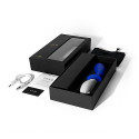 LELO - LOKI Prostate Massager - Blue Unboxed View with Charger