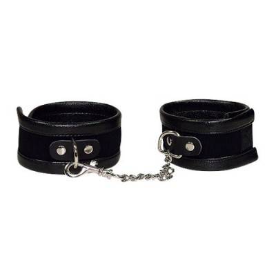 Bad Kitty - Black Velcro Ancle Cuffs (BK-7)