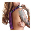 Bad Kitty - Purple & Black Suede Flogger (BK-11) Illustration View