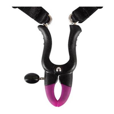 Bad Kitty - Fetish String with Clit Clamp (BK-6) Close Up View