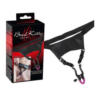 Bad Kitty - Fetish String with Clit Clamp (BK-6)