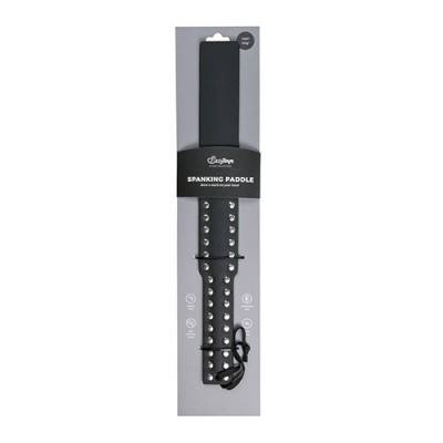 Long Leather Paddle - Studded Boxed View