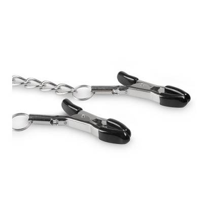 Classic Nipple Clamps With Chain (ET-3) Closeup View