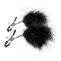 Nipple Clamps with Feather Teasers (ET-4) Side View