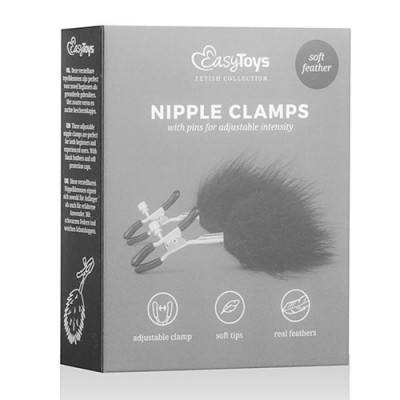 Nipple Clamps with Feather Teasers (ET-4) Boxed View
