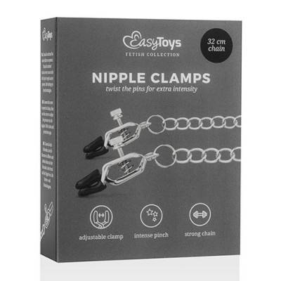 Strong Nipple Clamps with Chain (ET-6) Boxed View