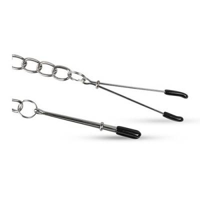 Tweezer Nipple Clamps with Chain (ET-7) Close Up