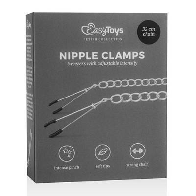 Tweezer Nipple Clamps with Chain (ET-7) Boxed View