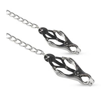 Japanese Clover Clamps with Chain (ET-8) Closeup View