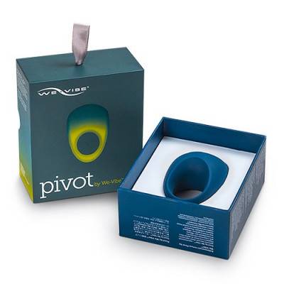 We-Vibe Pivot Vibrating Penis Ring - Blue Unboxed View