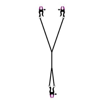 Bad Kitty - Silicone Clit & Nipple Clamps (BK-2) Front View