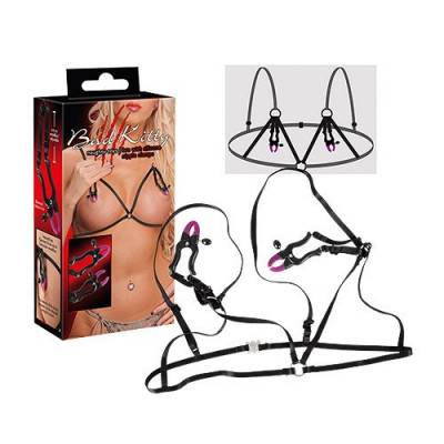 Bad Kitty - Bra with Silicone Nipple Clamps (BK-4) Open Box View
