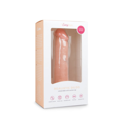 Realistic Dildo White - Medium Boxed View