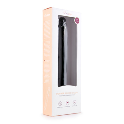 Easytoys Double Ended Dildo - Black Boxed View