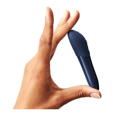 We-Vibe Tango X - Midnight Blue Handheld Side View