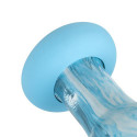 Gildo - Ocean Wave Glass Dildo Base Closeup View