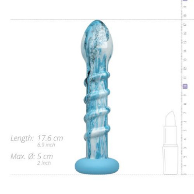 Gildo - Ocean Wave Glass Dildo Unboxed View