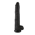 King Cock XL Dildo with Balls - Black Unboxed View