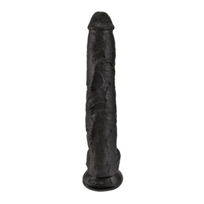 King Cock XL Dildo with Balls - Black Unboxed View