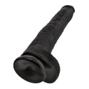 King Cock XL Dildo with Balls - Black Unboxed Suction Cup View