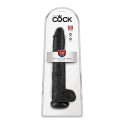 King Cock XL Dildo with Balls - Black Boxed View