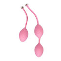 Pillow Talk Frisky Kegel Balls - Pink Unboxed View