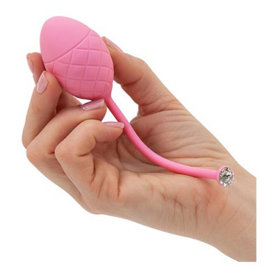 Pillow Talk Frisky Kegel Balls - Pink Unboxed Handheld View