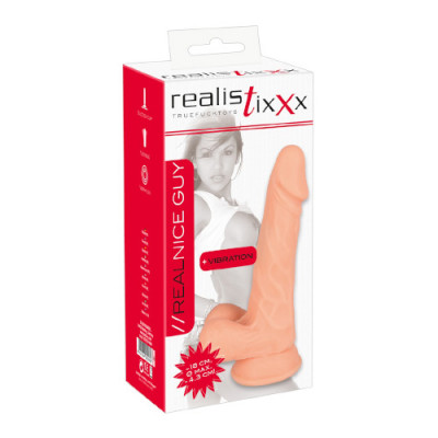 Realistixxx Real Nice Guy Vibrating Dildo Boxed View
